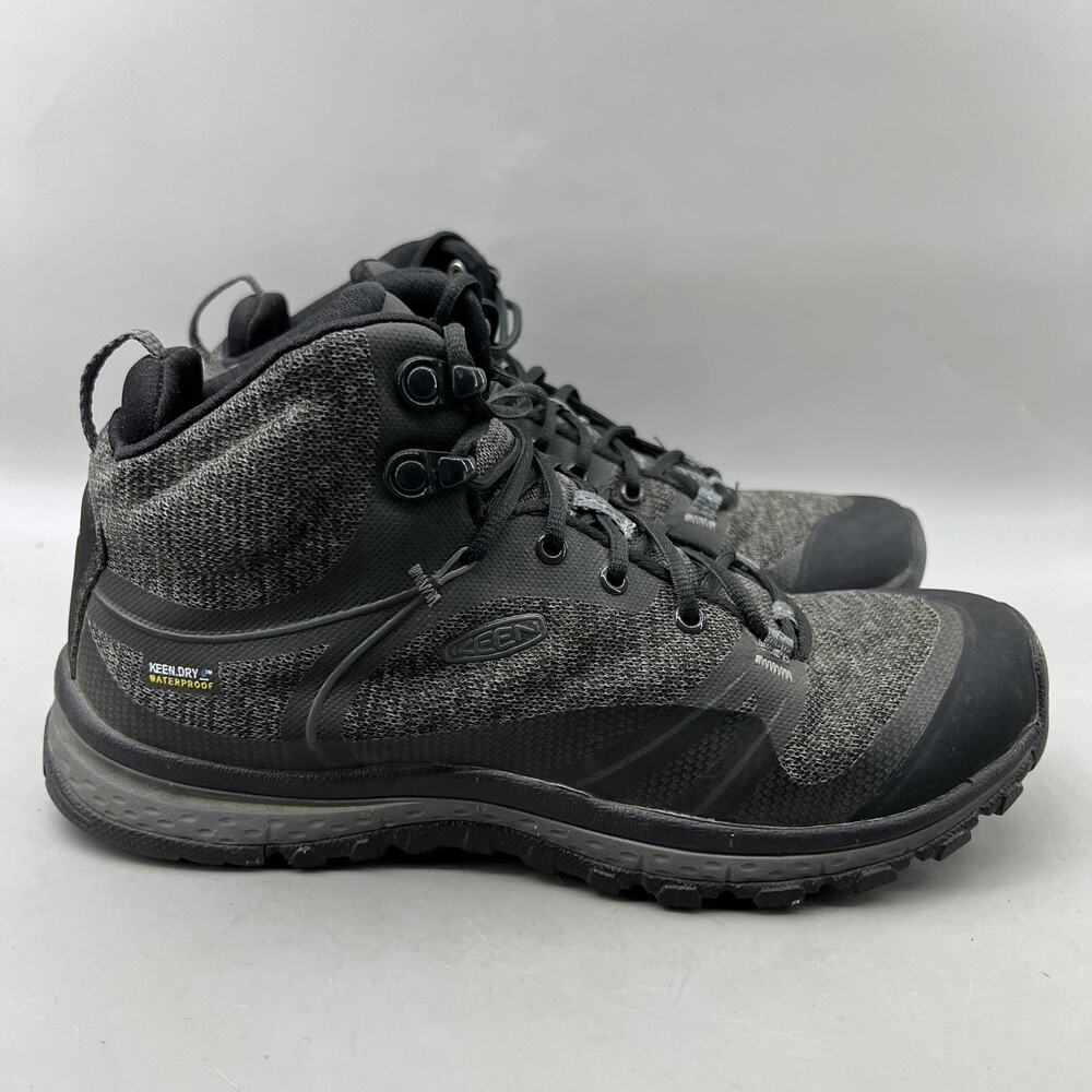Keen Terradora Mid Hiking Boots Women Size 7.5 Gray Waterproof Comfort Shoes
